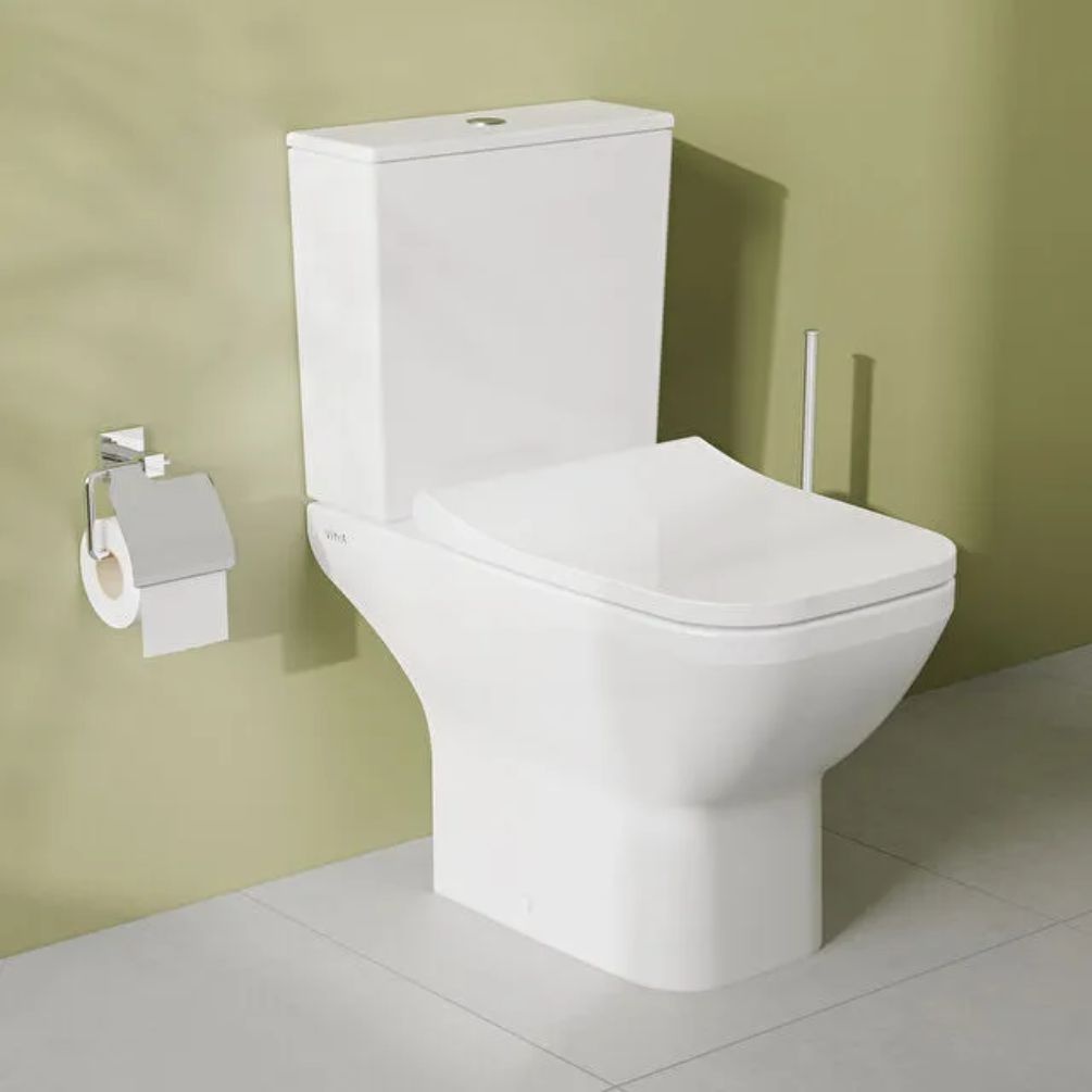 VitrA Integra Square Open Back Close Coupled Toilet & Seat Lifestyle